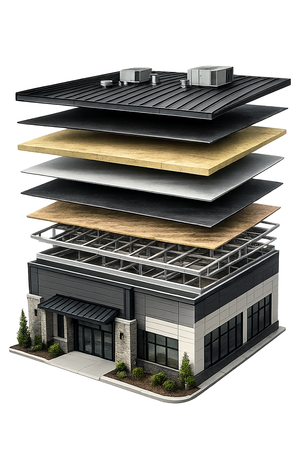 Commercial roofing system