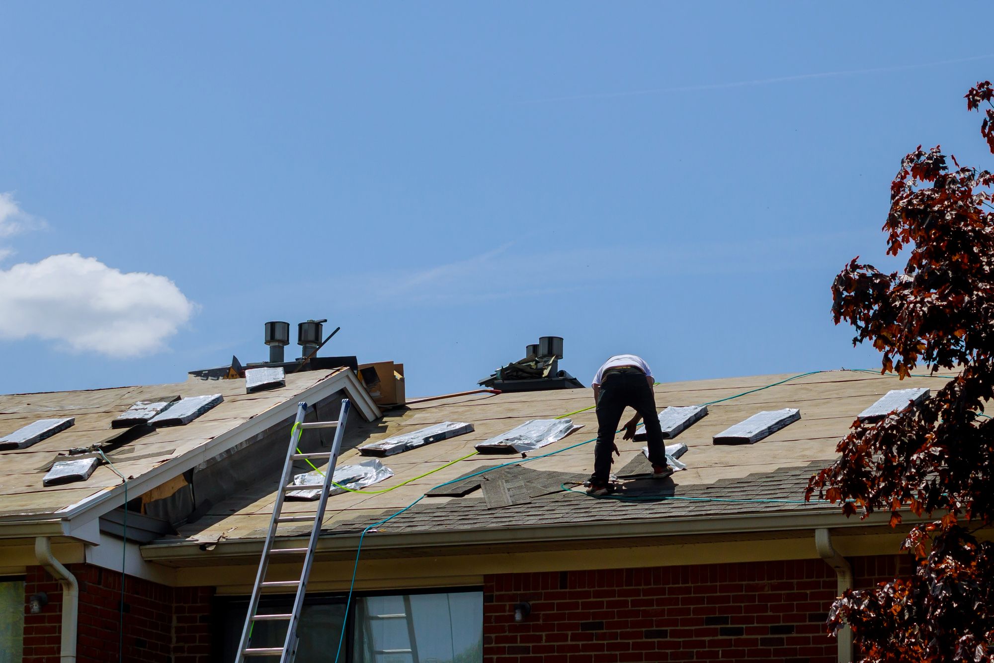 Residential reroofing project