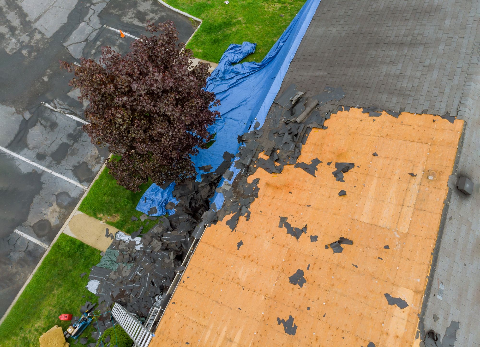 Residential re-roofing project